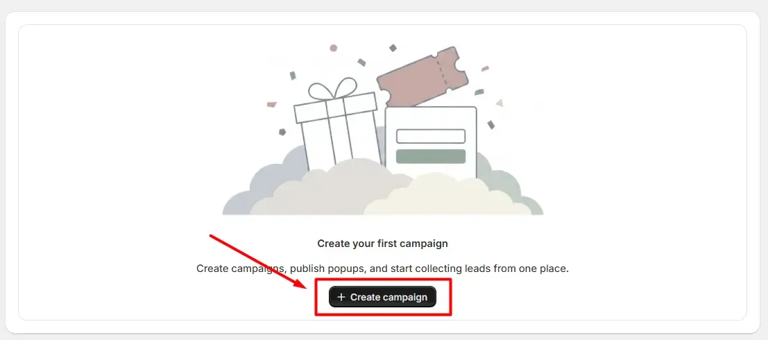 Tap on create campaign